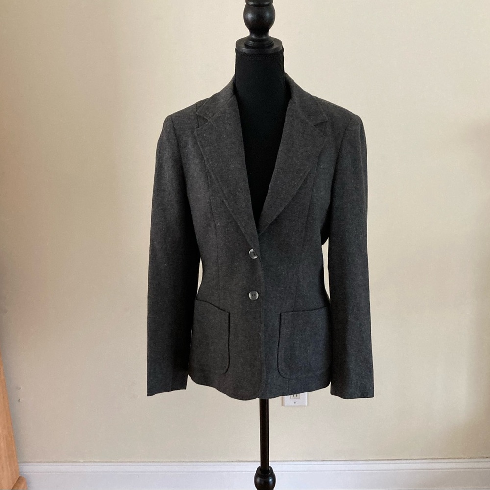 Bobbie Brooks Gray Skirt Suit Set size 12